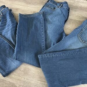 3 Assorted Classic Blue Denim Jeans
